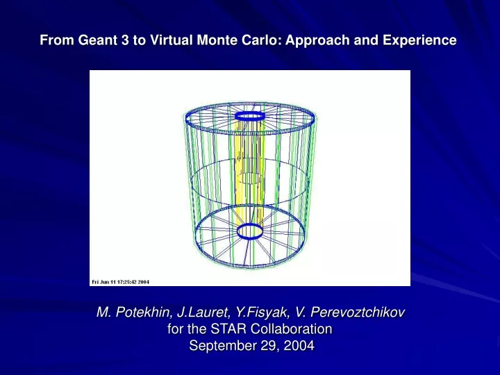 from geant 3 to virtual monte carlo approach and experience