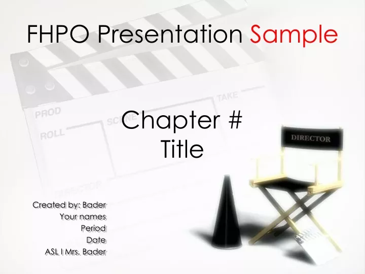 fhpo presentation sample