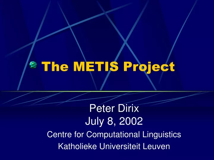 the metis project
