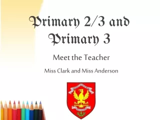 Primary 2/3 and Primary 3