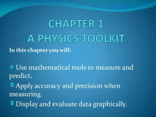 CHAPTER 1  A PHYSICS TOOLKIT