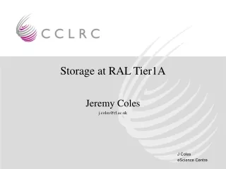 Storage at RAL Tier1A