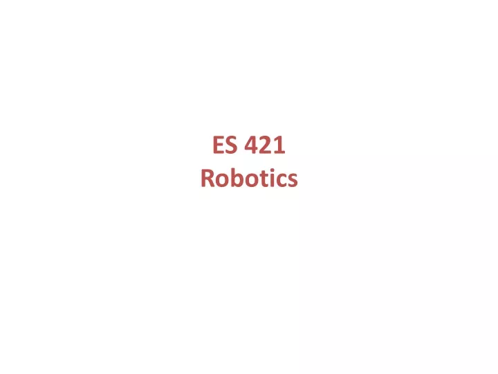 es 421 robotics