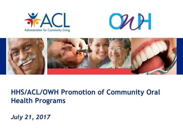 hhs acl owh promotion of community oral health