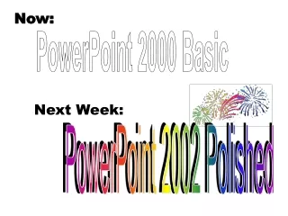 PowerPoint 2000: Introduction to the Basics