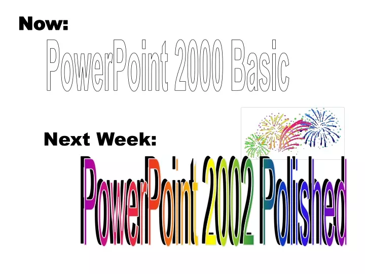 powerpoint 2000 introduction to the basics