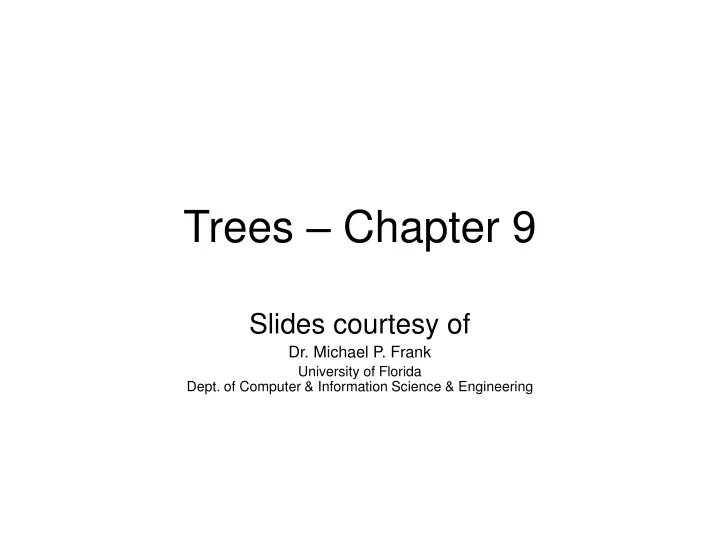 trees chapter 9