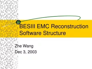 BESIII EMC Reconstruction Software Structure