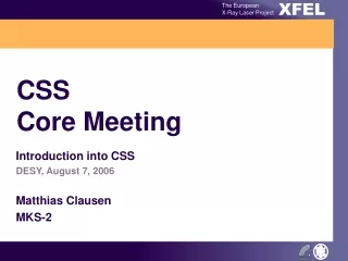 CSS  Core Meeting