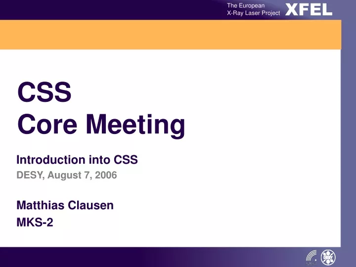 css core meeting