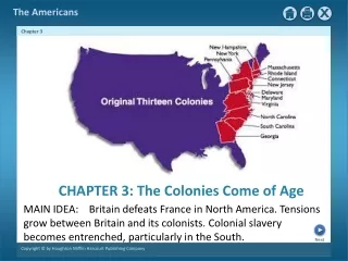 CHAPTER 3: The Colonies Come of Age
