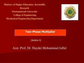 Ministry of Higher Education  &amp;scientific Research Mustansiriyah University