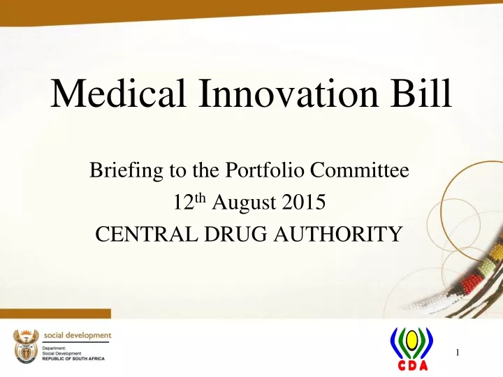 medical innovation bill