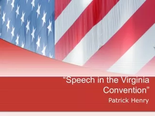 “Speech in the Virginia Convention”