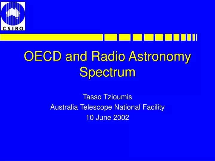 oecd and radio astronomy spectrum
