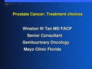 Prostate Cancer: Treatment choices