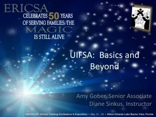 UIFSA:  Basics and Beyond