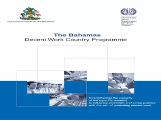 The Bahamas  Decent Work Country Programme  Strengthening the capacity