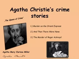 Agatha Christie’s crime stories