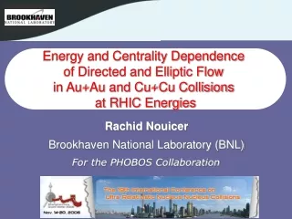 Rachid Nouicer Brookhaven National Laboratory (BNL)