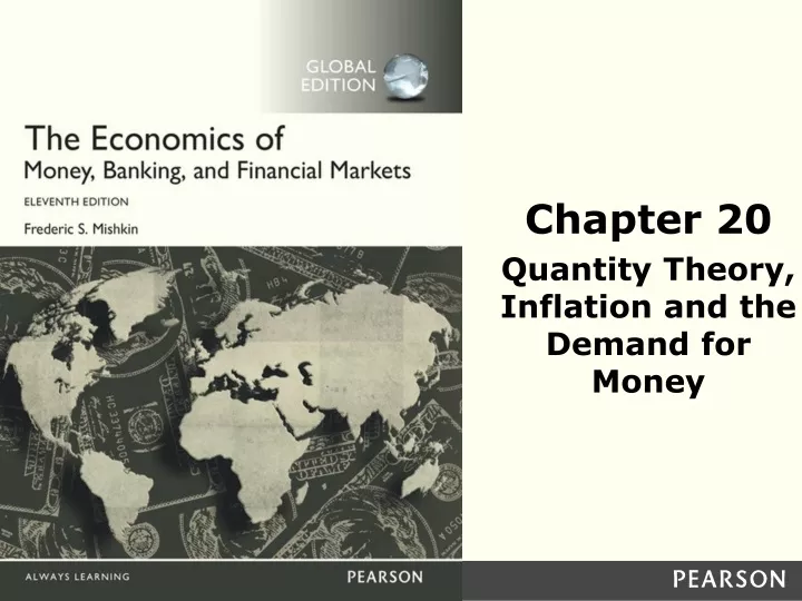 chapter 20 quantity theory inflation and the demand for money
