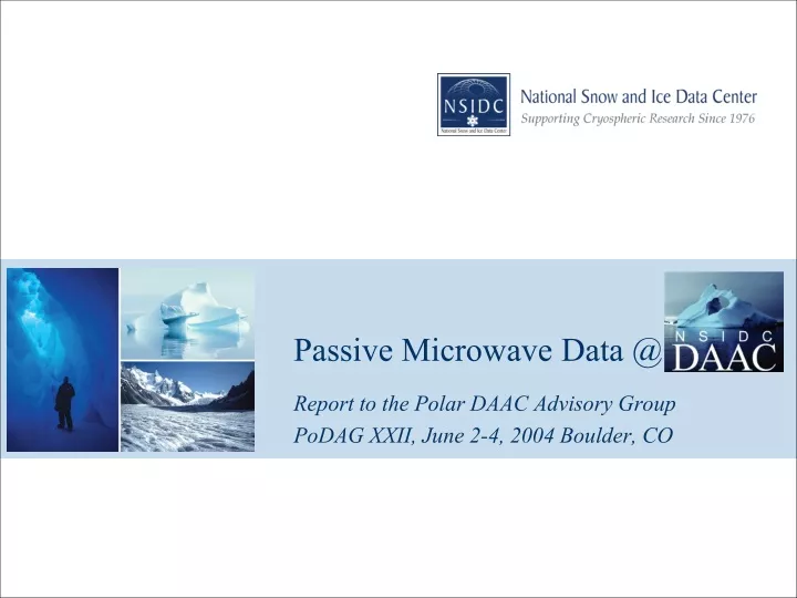passive microwave data @