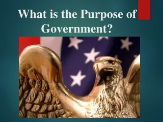 What is the Purpose of Government?