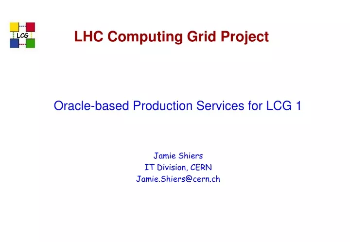 lhc computing grid project
