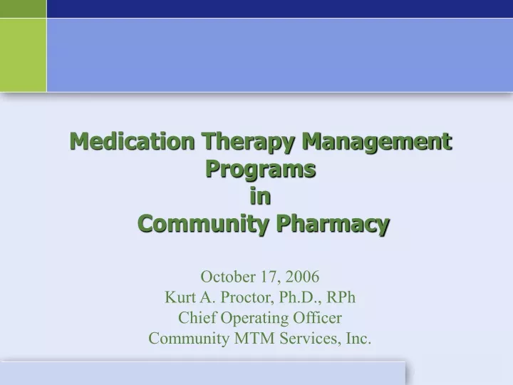 medication therapy management programs