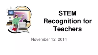 STEM Recognition for Teachers