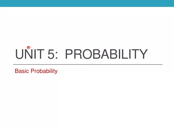 unit 5 probability