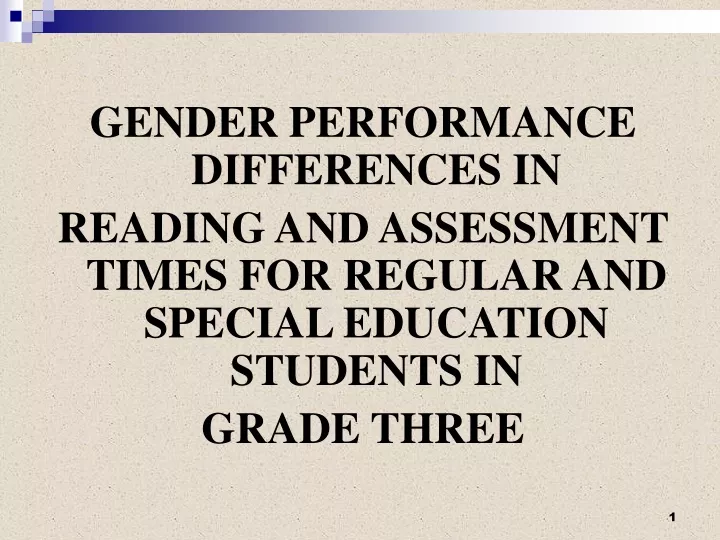 gender performance differences in reading