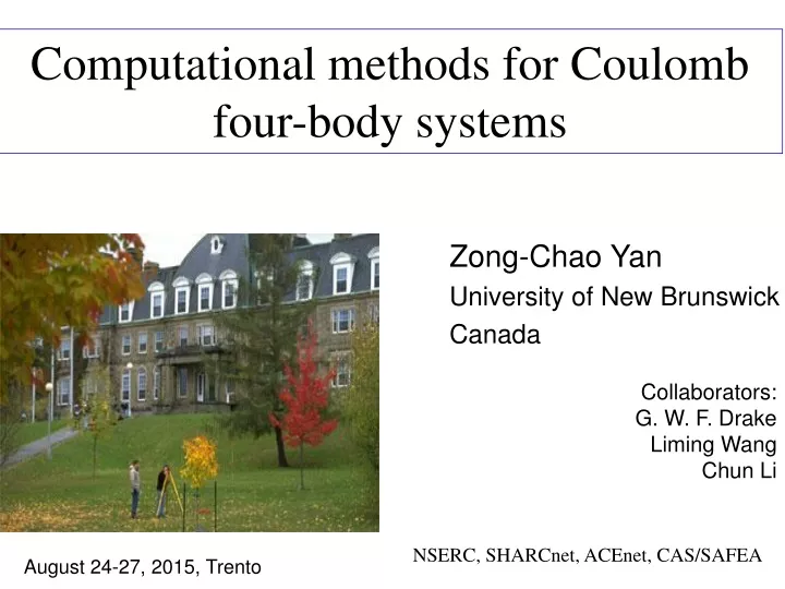 computational methods for coulomb four body