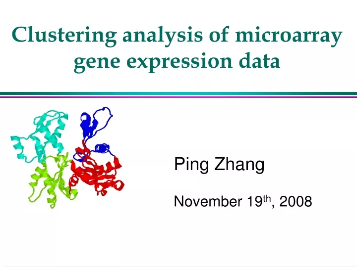 clustering analysis of microarray gene expression data