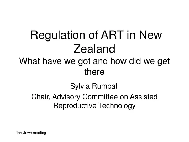 regulation of art in new zealand what have we got and how did we get there
