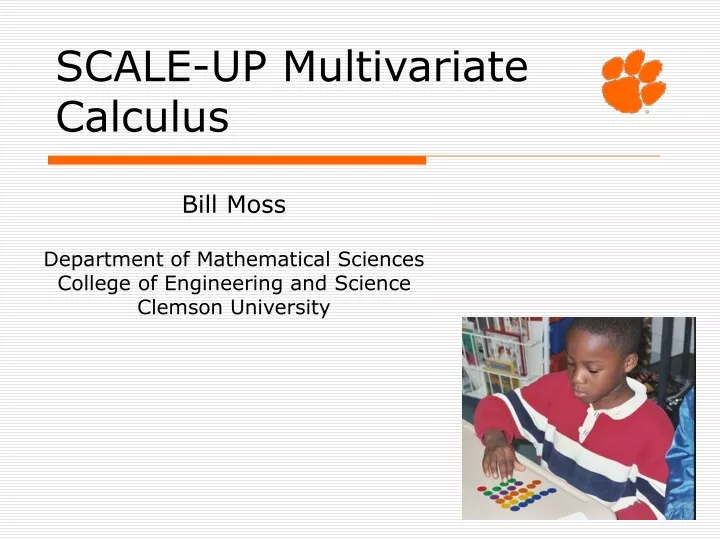 scale up multivariate calculus