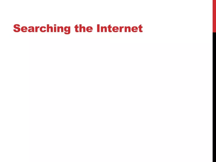 searching the internet