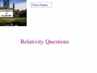 Relativity Questions