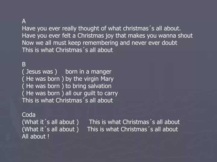 a have you ever really thought of what christmas