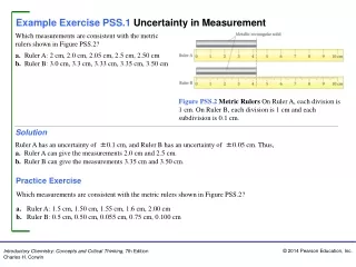 Example Exercise PSS.1  Uncertainty in Measurement