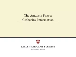The Analysis Phase: Gathering Information