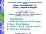 Requirements  MARS Simulation for Beam Dump   Beam Dump Cooling  Layout of Beam Dump &amp; Muon Pit - slide 1