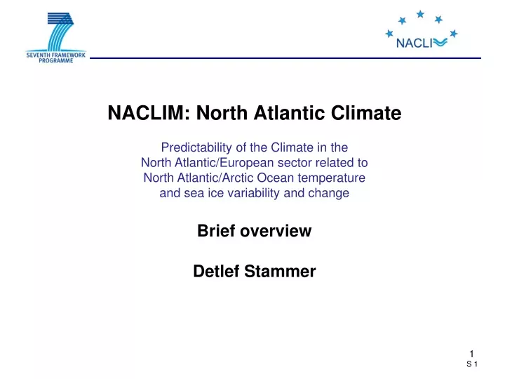 naclim north atlantic climate predictability