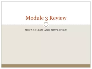 Module 3 Review
