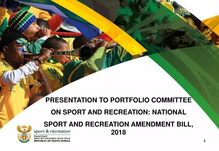 presentation to portfolio committee on sport