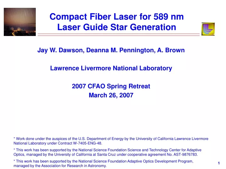 compact fiber laser for 589 nm laser guide star generation