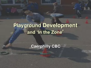 Playground  Development and ‘In the Zone ’