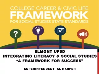 Elmont UFSD Integrating Literacy &amp; Social Studies  “A Framework for Success”
