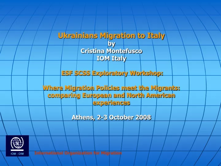 ukrainians migration to italy by cristina
