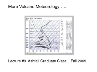 More Volcano Meteorology…..